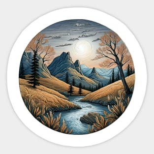 Paysage féerique Sticker